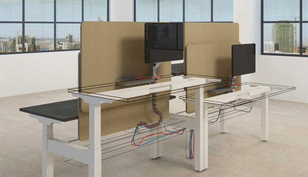 Avail Smart Wiring Height Adjustable Desk