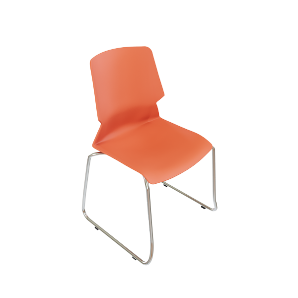 Orange Zanto Cafe Chair