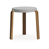 Tap Stool Walnut/Grey